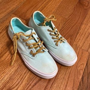 Vans with leather laces